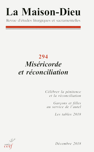 La Maison-Dieu N° 294 Volume 294