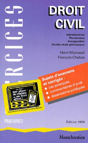 Droit civil. Volume 1