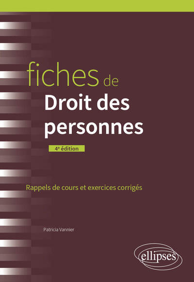 Fiches de Droit des personnes