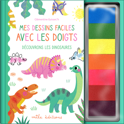 Mes dessins faciles avec les doigts - Découvrons les dinosaures