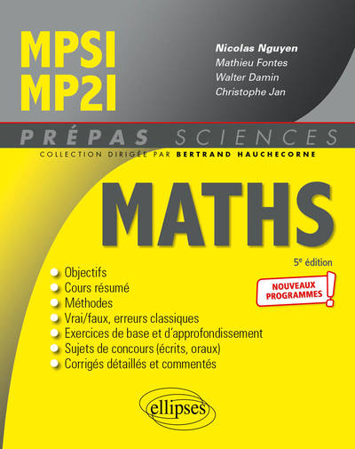 Mathématiques Mpsi-Mp2i, Nouveaux Programmes !