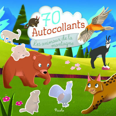 70 autocollants - Les animaux de la montagne