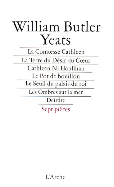 Théâtre complet Tome 1 Yeats - William Butler Yeats