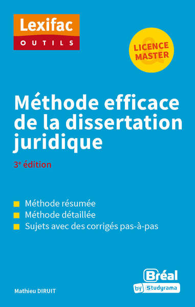 Méthode efficace de la dissertation juridique