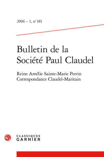 Bulletin de la Société Paul Claudel - Collectif