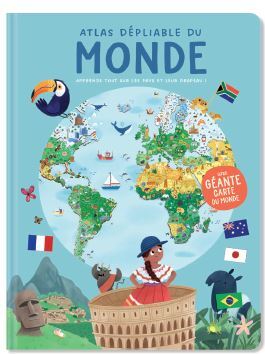 Le monde atlas dépliable