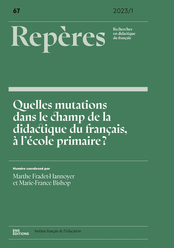 Repères N° 67/2023-1 Volume 67