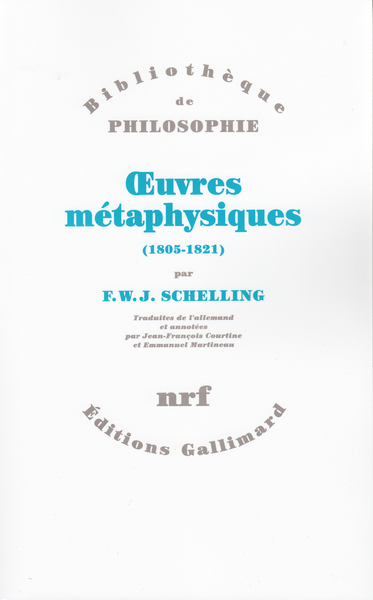 Œuvres métaphysiques - Friedrich Wilhelm Jospeh Schelling