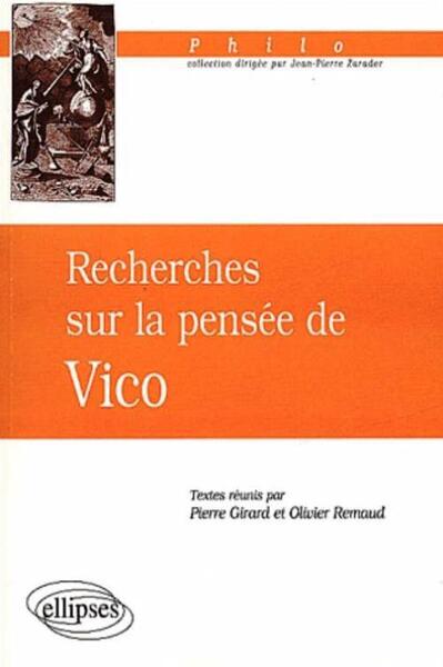 Recherches sur la pensée de Vico