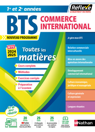 Tout en un BTS Commerce International Réflexe - 2022 - Bruno Catez