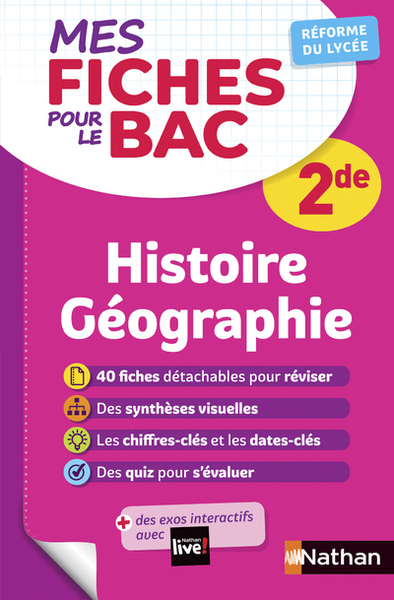 Mes fiches pour le BAC Histoire Géographie 2de - Alain Rajot