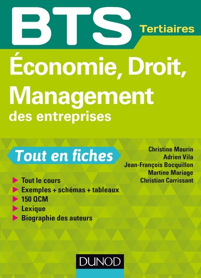 Economie, Droit, Management des entreprises - BTS Tertiaires