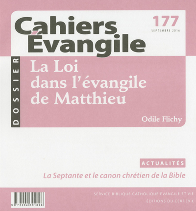 Cahiers Evangile N° 177 Volume 177