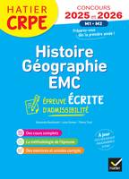 Histoire-Géographie-EMC- CRPE 2025-2026 - Epreuve écrite d'admissibilité - Thierry Truel