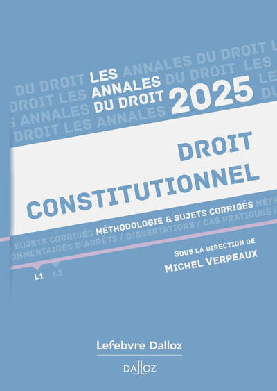 Annales Droit Constitutionnel 2025