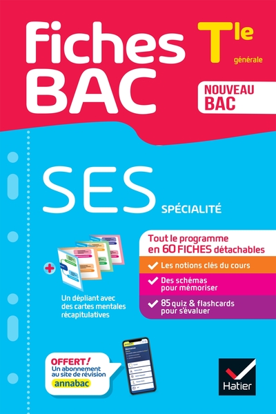 Fiches bac SES Tle (spécialité) - Bac 2025