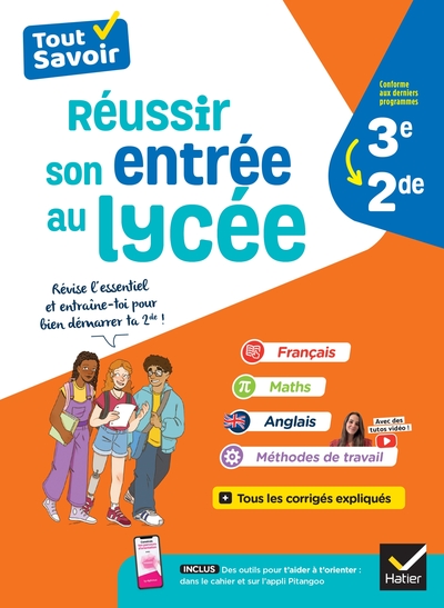 Réussir son entrée au lycée 3e -2de (rentrée 2024) - Jeanne-France Bignaux