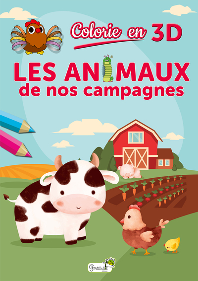 Colorie En 3d : Les Animaux De Nos Campagnes - Collectif