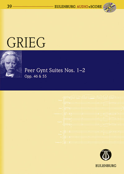 Peer Gynt Suites Nos. 1 Et 2, Op. 46 / Op. 55. Orchestra. Partition D'Étude.