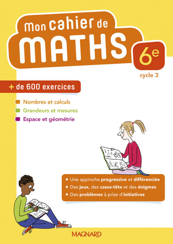 Mon cahier de maths 6e (2018)