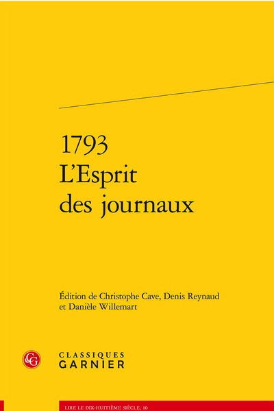 1793. L'Esprit des journaux