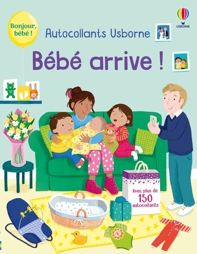 Bébé arrive ! - Autocollants Usborne - Dès 3 ans