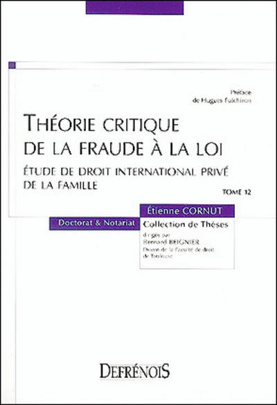 Théorie critique de la fraude à la loi