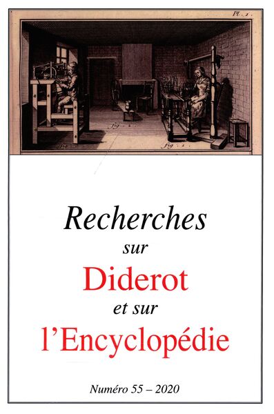 Recherches sur Diderot et sur l'Encyclopédie N° 55 Volume 55