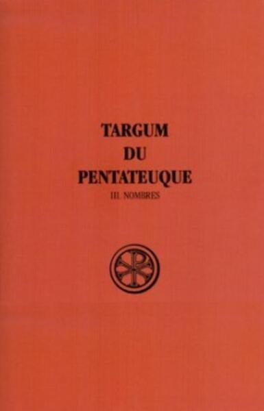 Targum Du Pentateuque. Volume 3