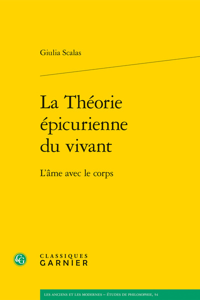 La Théorie Épicurienne Du Vivant, L'Âme Avec Le Corps