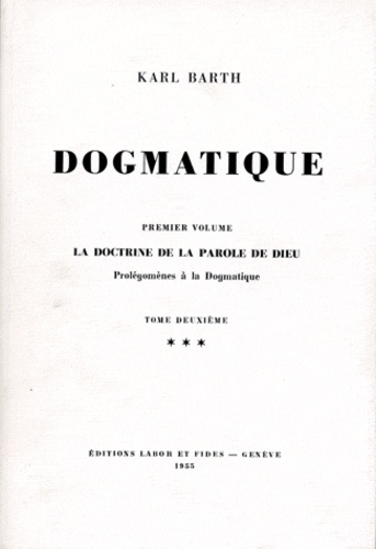 Dogmatique  - Volume 5