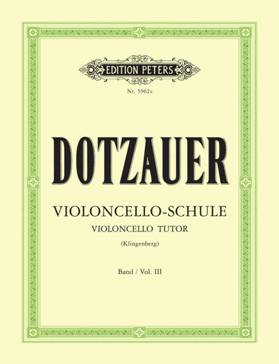 Violoncelloschule 3 - Friedrich Dotzauer