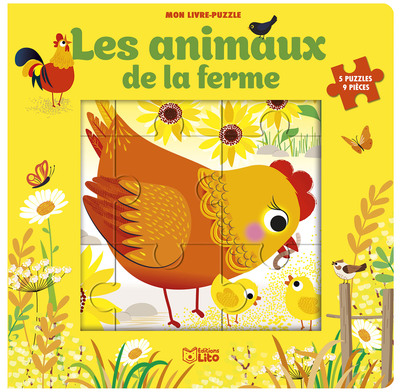 Livre Puzzle 9p Animaux Ferme