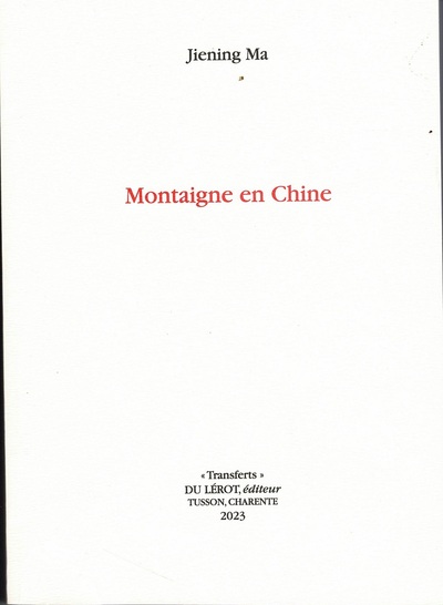 Montaigne En Chine