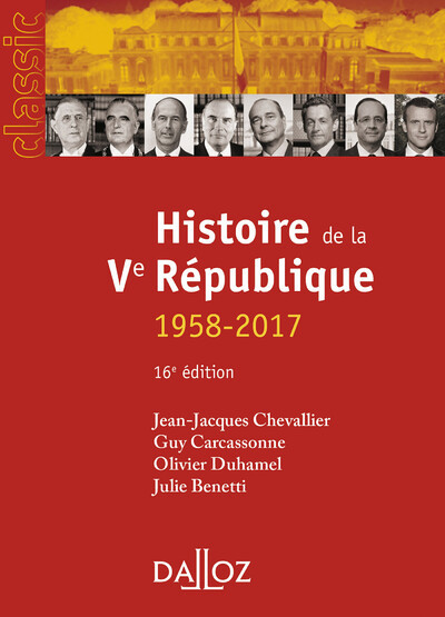 Histoire de la Ve République - 16e ed.