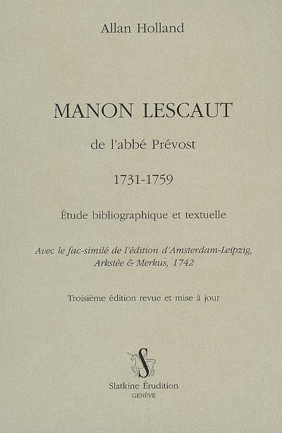 Manon Lescaut de l'abbé Prévost 1731-1759