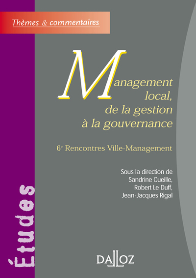 Management local, de la gestion à la gouvernance