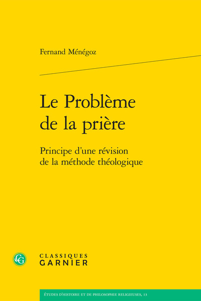 Le Problème de la prière - Matthieu Arnold