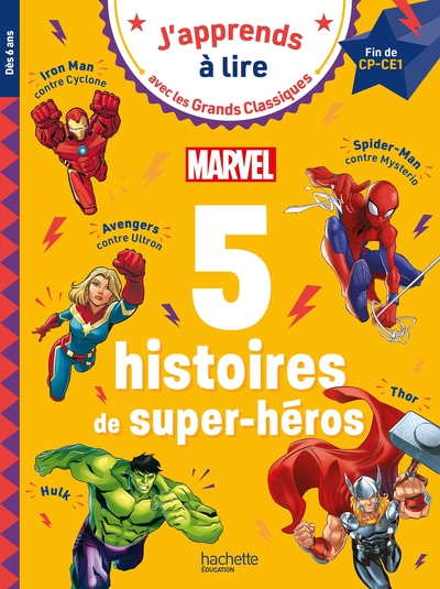 Disney - 5 Histoires De Super-Héros Marvel - Fin De Cp Début De Ce1