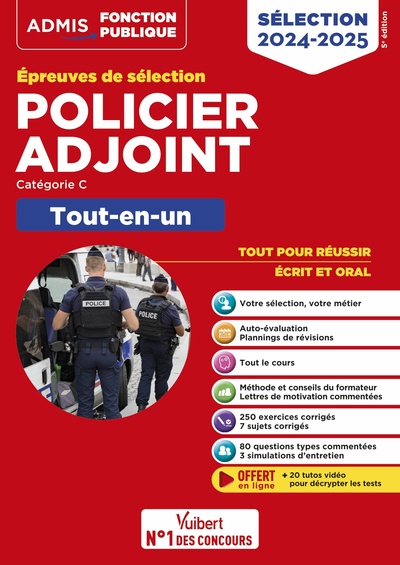 Policier adjoint - Catégorie C - Tout-en-un