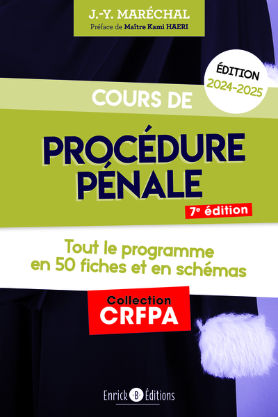 Cours de procédure pénale 2024-2025