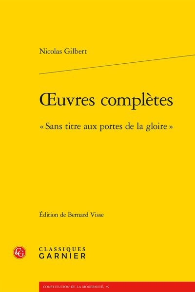 Oeuvres Complètes, « Sans Titre Aux Portes De La Gloire »