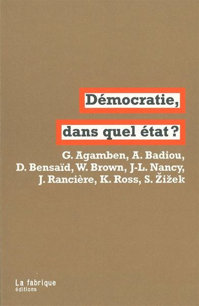 Démocratie, dans quel état ? - Collectif