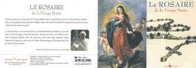 Le rosaire de la vierge Marie - feuillet de rosaire