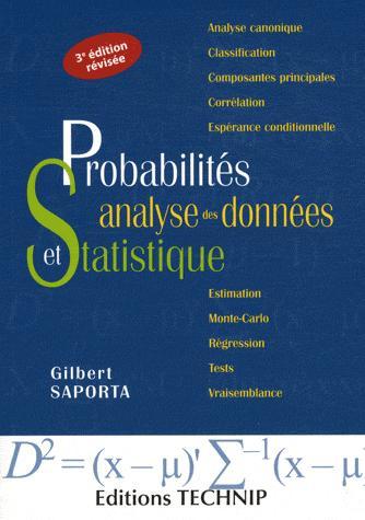 Probabilites Analyse Des Donnees Et Statistique - Gilbert Saporta