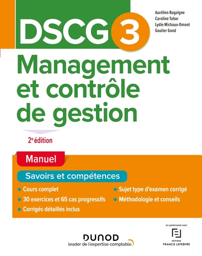 DSCG 3 Management et contrôle de gestion - Manuel - 2e éd. - Gautier Gond