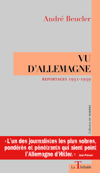 Vu D'Allemagne. Reportages 1931-1939