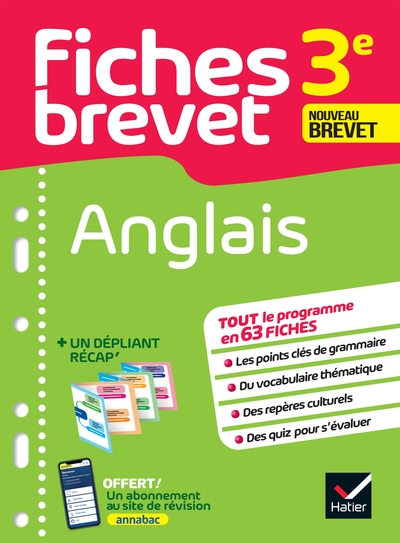 Fiches brevet - Anglais 3e Brevet 2025 - Corinne Touati