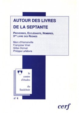 Autour des livres de la Septante