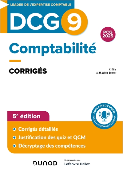 0 - DCG 9 - Comptabilité - Corrigés - 5e éd.